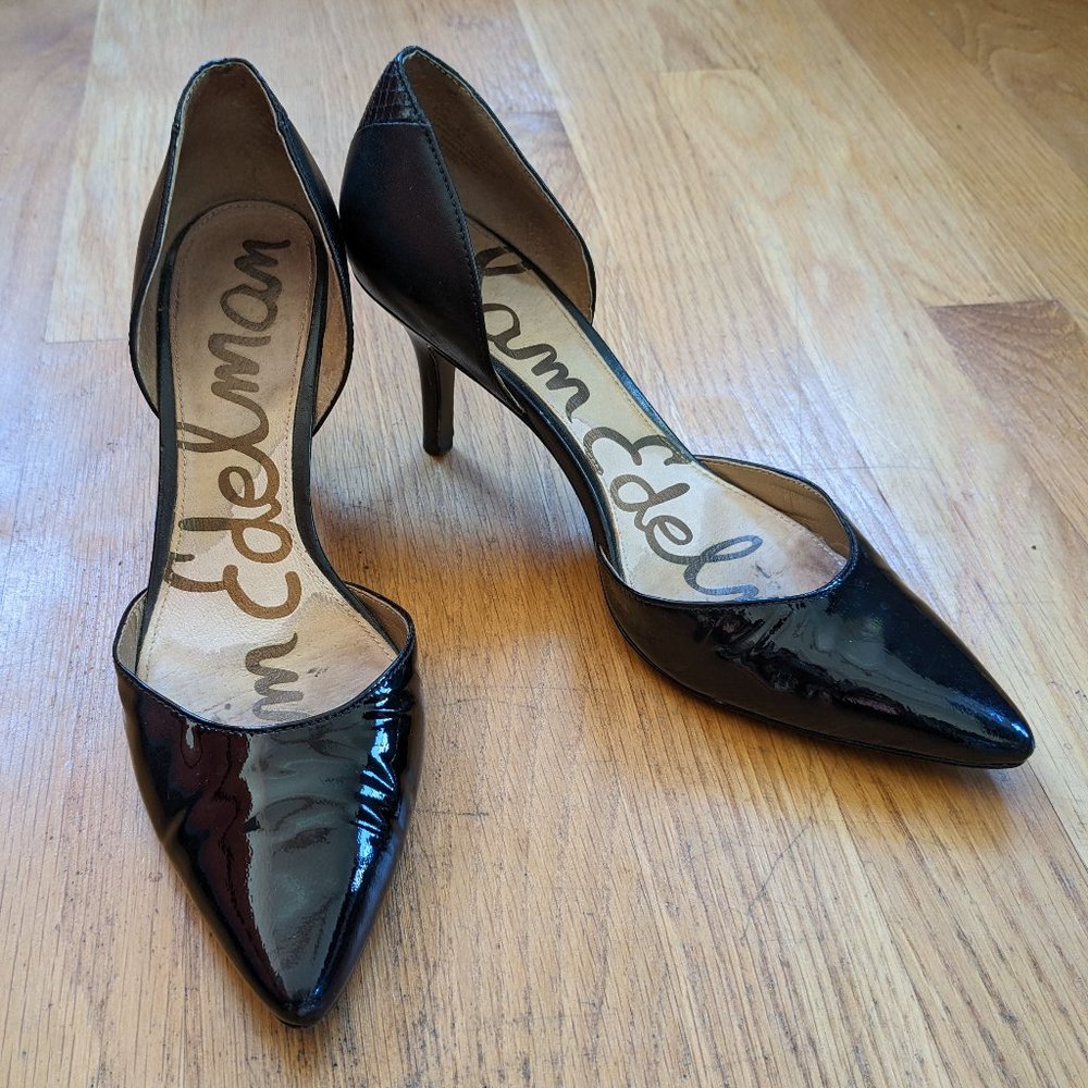 Sam Edelman | Black Opal d'Orsay Pumps Size 6.5